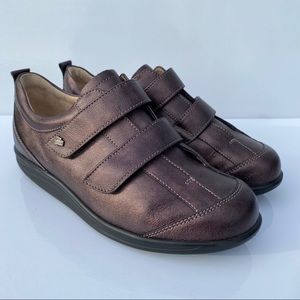 Finn Comfort Germany Leather Strap On Loafer Shoes
